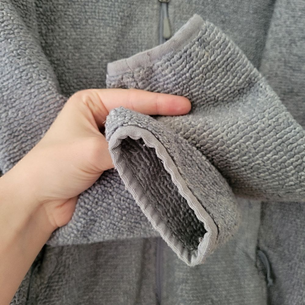North Face Gray Zip Up Fleece Small - Picture 11 of 15
